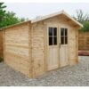 Abri De Jardin En Bois Massif 9m² PLUS - Madriers 28mm Gardy Shelter