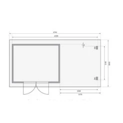 Abri De Jardin En Bois Massif Anthracite 10,60m² Bastrup 7 Avec Appentis 300cm Et Paroi Arrière – Karibu -Jardin Extérieur abri de jardin en bois massif anthracite 1060m bastrup 7 avec appentis 300cm et paroi arriere woodfeeling 2