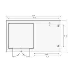 Abri De Jardin En Bois Massif Anthracite 8,82m² Bastrup 5 Avec Appentis 300cm Et Paroi Arrière – Karibu -Jardin Extérieur abri de jardin en bois massif anthracite 882m bastrup 5 avec appentis 300cm et paroi arriere woodfeeling 2