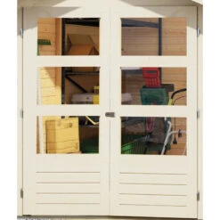 Abri De Jardin En Bois Massif Gris Terre 7,43m² Askola 5 Avec Appentis 280cm – Karibu 12 Abri De Jardin En Bois Massif Gris Terre 7,43m² Askola 5 Avec Appentis 280cm – Karibu -Jardin Extérieur abri de jardin en bois massif gris terre 743m askola 5 avec appentis 280cm woodfeeling 4