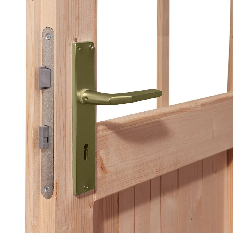 Abri De Jardin En Bois Massif Gris Terre 7,50m² Kandern 6 Avec Appentis 320cm – Karibu 8 Abri De Jardin En Bois Massif Gris Terre 7,50m² Kandern 6 Avec Appentis 320cm – Karibu – Image 6