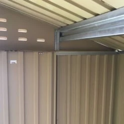 Abri De Jardin En Métal Imitation Bois 7,80m² - DURAMAX + Kit D'ancrage -Jardin Extérieur abri de jardin en metal imitation bois 775m duramax 5