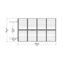 Abri De Jardin En Polycarbonate 5,28m² Skylight Deco - Palram - Canopia -Jardin Extérieur abri de jardin en polycarbonate 528m skylight deco palram 3