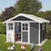 Abri De Jardin En PVC 7,5m² DECO Gris Foncé Et Blanc Grosfillex + Kit Ancrage Offert 1 Abri De Jardin En PVC 7,5m² DECO Gris Foncé Et Blanc Grosfillex + Kit Ancrage Offert -Jardin Extérieur abri de jardin en pvc 75m deco gris fonce et blanc grosfillex