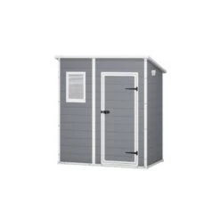 Abri De Jardin En Résine 2,06m² Monopente + Plancher Gris Keter -Jardin Extérieur abri de jardin en resine 206m monopente plancher gris keter 2