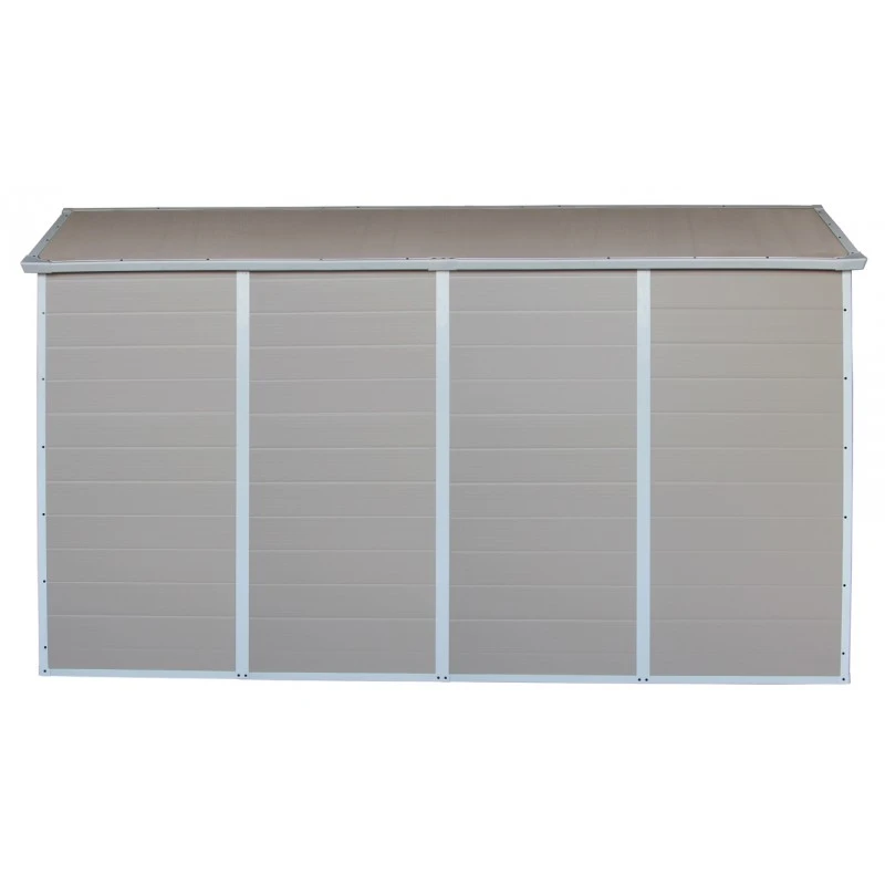 Abri De Jardin En Résine Beige 6,99m² + Kit De Fondation - JOBU 7 Abri De Jardin En Résine Beige 6,99m² + Kit De Fondation - JOBU – Image 5