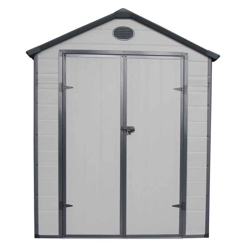 Abri De Jardin En Résine Gris 5,32m² + Kit De Fondation - JOBU 5 Abri De Jardin En Résine Gris 5,32m² + Kit De Fondation - JOBU – Image 3