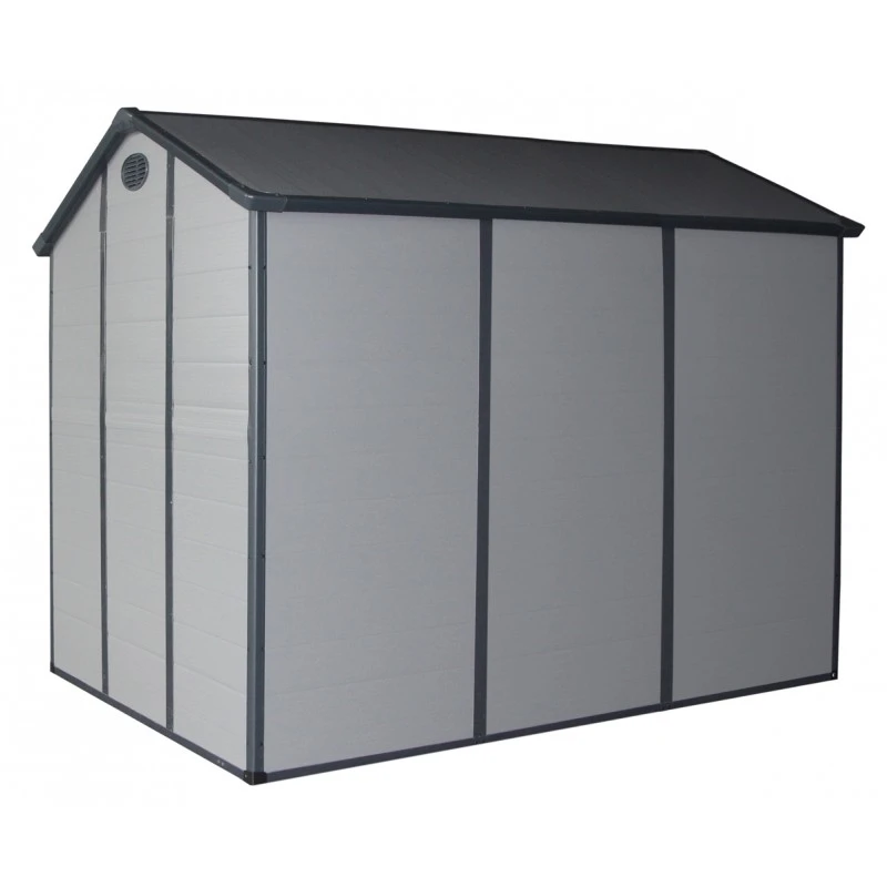 Abri De Jardin En Résine Gris 5,32m² + Kit De Fondation - JOBU 7 Abri De Jardin En Résine Gris 5,32m² + Kit De Fondation - JOBU – Image 5