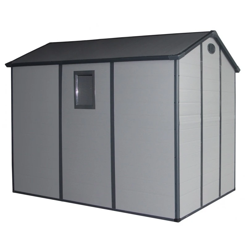 Abri De Jardin En Résine Gris 5,32m² + Kit De Fondation - JOBU 8 Abri De Jardin En Résine Gris 5,32m² + Kit De Fondation - JOBU – Image 6