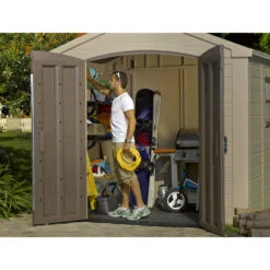 Abri De Jardin En Résine Sydney 4,41m² + Plancher Keter 10 Abri De Jardin En Résine Sydney 4,41m² + Plancher Keter -Jardin Extérieur abri de jardin en resine sydney 441m plancher keter 2