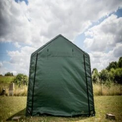 Abri De Jardin En Toile Renforcée Verte Toit 2 Pentes 13,30m² HABRITA -Jardin Extérieur abri de jardin en toile renforcee verte toit 2 pentes 1330m habrita 3