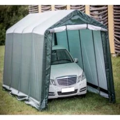 Abri De Jardin En Toile Renforcée Verte Toit 2 Pentes 18,60m² HABRITA -Jardin Extérieur abri de jardin en toile renforcee verte toit 2 pentes 1860m habrita 3