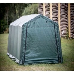 Abri De Jardin En Toile Renforcée Verte Toit 2 Pentes 18,60m² HABRITA -Jardin Extérieur abri de jardin en toile renforcee verte toit 2 pentes 1860m habrita 4