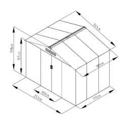 Abri De Jardin Métal 4,72m² Imitation Bois Vieilli -Jardin Extérieur abri de jardin metal 472m imitation bois vieilli 2