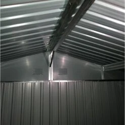 Abri De Jardin Métal 9,12m² WoodTouch Beige + Kit D'ancrage X-METAL -Jardin Extérieur abri de jardin metal 912m woodtouch beige kit d ancrage x metal 3