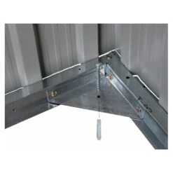 Abri De Jardin Métal 9,12m² WoodTouch Beige + Kit D'ancrage X-METAL -Jardin Extérieur abri de jardin metal 912m woodtouch beige kit d ancrage x metal 5