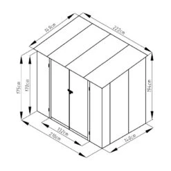 Abri De Jardin Métal Monopente 3,17m² Imitation Bois Vieilli -Jardin Extérieur abri de jardin metal monopente 317m imitation bois vieilli 2
