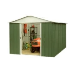 Abri De Jardin Métal Vert 7,18m² + Kit D'ancrage Inclus - YARDMASTER -Jardin Extérieur abri de jardin metal vert 718m kit d ancrage inclus yardmaster 2