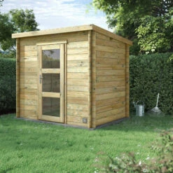 Abri De Jardin Moderne En Bois Traité Autoclave 3,9m² - Madriers 28mm - Nicia - Forest Style