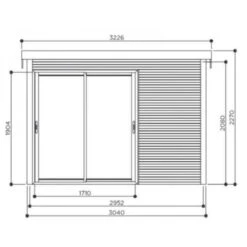 Abri De Jardin Seda 9,22m² En Bois Massif 28mm Avec Double Porte Vitrée - SOLID 8 Abri De Jardin Seda 9,22m² En Bois Massif 28mm Avec Double Porte Vitrée - SOLID -Jardin Extérieur abri de jardin seda 922m en bois massif 28mm avec double porte vitree solid 2