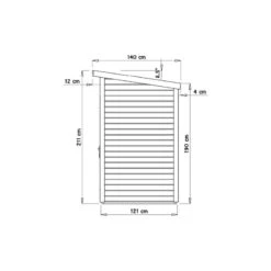 Abri De Jardin Skur 1 2,19m² + Plancher Traité Peint Gris Baltic -Jardin Extérieur abri de jardin skur 1 219m plancher traite peint gris baltic 3