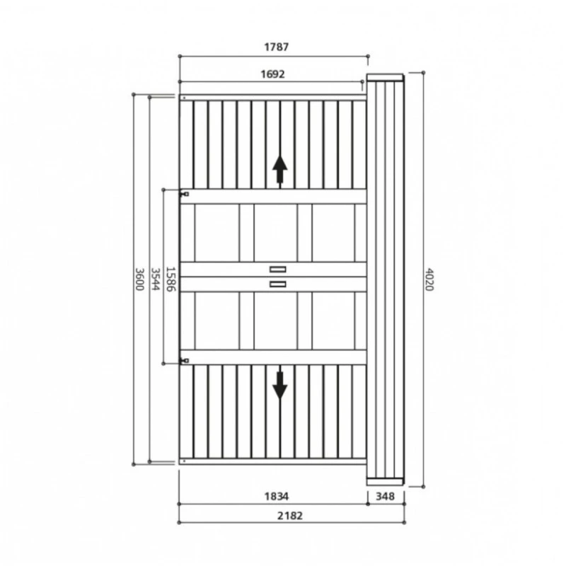 Abri De Jardin Stockholm 11,42m² En Bois Traité Autoclave 28mm Avec Double Porte - SOLID 5 Abri De Jardin Stockholm 11,42m² En Bois Traité Autoclave 28mm Avec Double Porte - SOLID – Image 3
