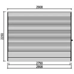 Abri De Jardin Tarento 17,04m² En Bois Traité Autoclave 19mm Avec Terrasse Couverte - SOLID -Jardin Extérieur abri de jardin tarento 1704m en bois traite autoclave 19mm avec terrasse couverte solid 2
