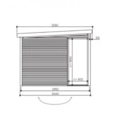 Abri De Jardin Tavira 26m² En Bois Massif 28mm Avec Terrasse Couverte - SOLID -Jardin Extérieur abri de jardin tavira 26m en bois massif 28mm avec terrasse couverte solid 2