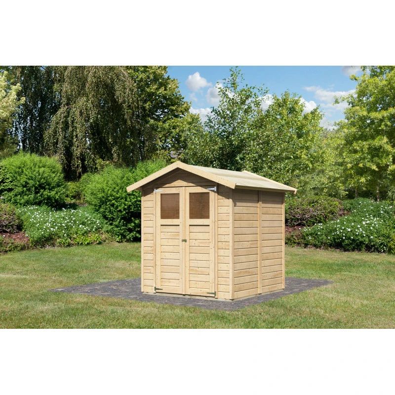 Abri De Jardin Dahme 3 De 3,31m² Panneaux Bois 14mm - Karibu 4 Abri De Jardin Dahme 3 De 3,31m² Panneaux Bois 14mm - Karibu – Image 2
