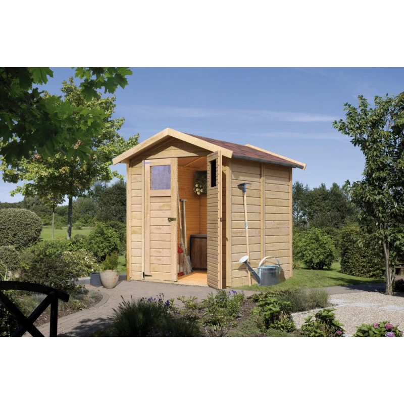 Abri De Jardin Dahme 3 De 3,31m² Panneaux Bois 14mm - Karibu 3 Abri De Jardin Dahme 3 De 3,31m² Panneaux Bois 14mm - Karibu