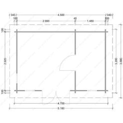 Abri En Bois Cloisonné 15m² MODERNE - Madriers 28mm Gardy Shelter -Jardin Extérieur abri en bois cloisonne 15m moderne madriers 28mm gardy shelter 2