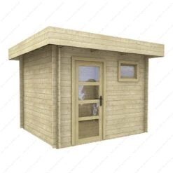 Abri En Bois Massif 7,5m² MODERNE - Madriers 40mm Gardy Shelter -Jardin Extérieur abri en bois massif 75m moderne madriers 40mm gardy shelter 2