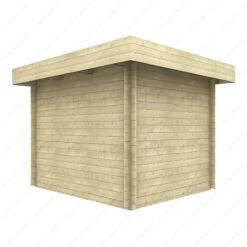 Abri En Bois Massif 7,5m² MODERNE - Madriers 40mm Gardy Shelter -Jardin Extérieur abri en bois massif 75m moderne madriers 40mm gardy shelter 5