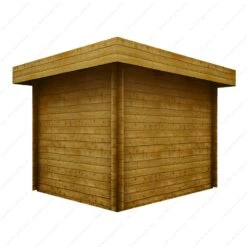 Abri En Bois Massif 7,5m² MODERNE Traité Marron 28mm Gardy Shelter -Jardin Extérieur abri en bois massif 75m moderne traite marron 28mm gardy shelter 4