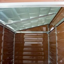 Abri En Polycarbonate 2,06m² Monopente Skylight Amber - Palram - Canopia -Jardin Extérieur abri en polycarbonate 206m monopente skylight amber palram 2
