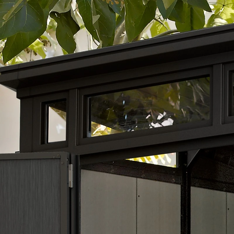 Abri En Résine Brossée Monopente Brossium 4,7m² + Plancher Keter 7 Abri En Résine Brossée Monopente Brossium 4,7m² + Plancher Keter – Image 5