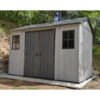 Abri En Résine Brossée Oakland 1175 Brossium 8m² + Plancher - Keter -Jardin Extérieur abri en resine brossee oakland 1175 brossium 8m plancher keter