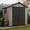 Abri En Résine Brossée Oakland 757 Brossium 5,1m² + Plancher - Keter 1 Abri En Résine Brossée Oakland 757 Brossium 5,1m² + Plancher - Keter -Jardin Extérieur abri en resine brossee oakland 757 brossium 51m plancher keter