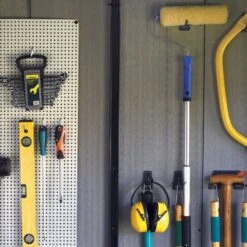 Abri En Résine Brossée Oakland 757 Brossium 5,1m² + Plancher - Keter -Jardin Extérieur abri en resine brossee oakland 757 brossium 51m plancher keter 5