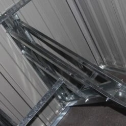 Abri Pour 4 Vélos En Acier Galvanisé Gris Avec Rails De Rangement 4,02m² - Chalet Et Jardin -Jardin Extérieur abri pour 4 velos en acier galvanise gris avec rails de rangement 402m chalet et jardin 2