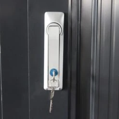 Abri Pour 4 Vélos En Acier Galvanisé Gris Avec Rails De Rangement 4,02m² - Chalet Et Jardin -Jardin Extérieur abri pour 4 velos en acier galvanise gris avec rails de rangement 402m chalet et jardin 3