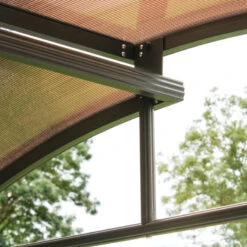 Abri Pour Barbecue 3,6m² En Aluminium Gris Anthracite Et Polycarbonate DCB Garden -Jardin Extérieur abri pour barbecue 36m en aluminium gris anthracite et polycarbonate dcb garden 4