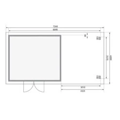 Abri Toit Plat 13,60m² Bois Massif Gris Terre 40mm Northeim 5 Avec Appentis 330cm Et Paroi Arrière – Karibu -Jardin Extérieur abri toit plat 1360m bois massif gris terre 40mm northeim 5 avec appentis 330cm et paroi arriere woodfeeling 2