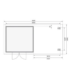 Abri Toit Plat 9,55m² Bois Massif Gris Terre 40mm Northeim 3 Avec Appentis 330cm Et Paroi Arrière – Karibu 10 Abri Toit Plat 9,55m² Bois Massif Gris Terre 40mm Northeim 3 Avec Appentis 330cm Et Paroi Arrière – Karibu -Jardin Extérieur abri toit plat 955m bois massif gris terre 40mm northeim 3 avec appentis 330cm et paroi arriere woodfeeling 2
