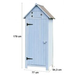 Armoire De Jardin En Bois Lasuré 0,41m² Habrita -Jardin Extérieur armoire de jardin en bois lasure 041m habrita 2