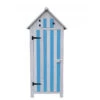 Armoire De Jardin En Bois Lasuré Bleu Et Blanc 0,41m² - Habrita -Jardin Extérieur armoire de jardin en bois lasure bleu et blanc 041m habrita