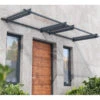 Auvent Marquise En Acrylique Gris Clair NANCY™ 3000 – Canopia By Palram -Jardin Extérieur auvent marquise en acrylique gris clair nancy 3000 canopia