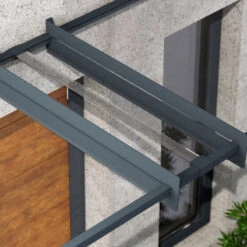 Auvent Marquise En Acrylique Gris Clair NANCY™ 3000 – Canopia By Palram 11 Auvent Marquise En Acrylique Gris Clair NANCY™ 3000 – Canopia By Palram -Jardin Extérieur auvent marquise en acrylique gris clair nancy 3000 canopia 3