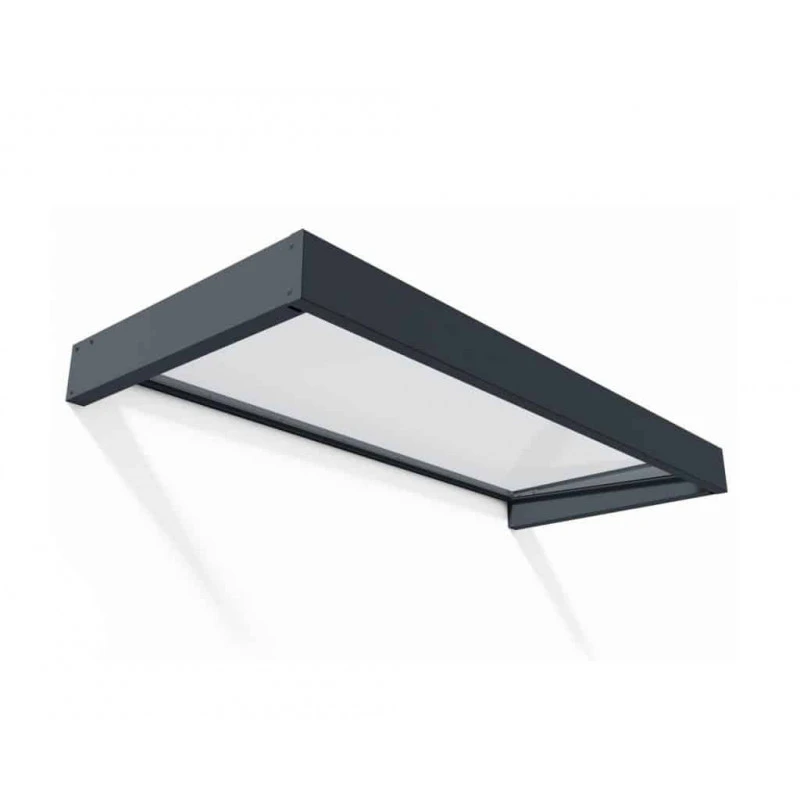 Auvent Marquise En Acrylique Gris Clair Sophia™ 2150 – Canopia 4 Auvent Marquise En Acrylique Gris Clair Sophia™ 2150 – Canopia – Image 2