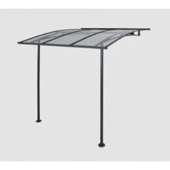 Auvent Marquise En Acrylique Transparent Vega™ 2000 – Palram - Canopia -Jardin Extérieur auvent marquise en acrylique transparent vega 2000 palram 3